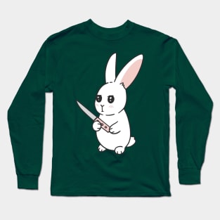 Cute bunny and knife Long Sleeve T-Shirt